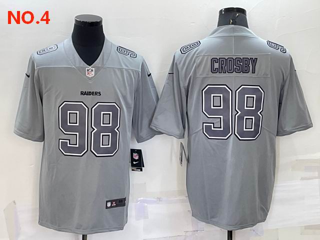 Men's Las Vegas Raiders 98 Maxx Crosby Jersey NO.4;